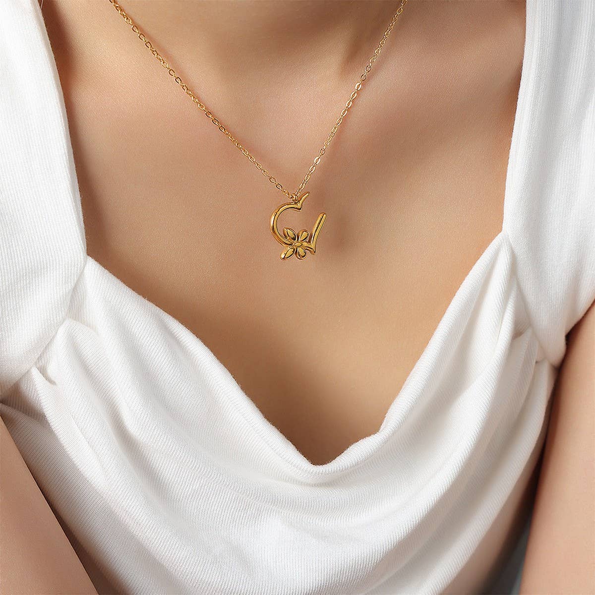 HEART BUTTERFLY FLOWER DESIGN EARRINGS NECKLACE