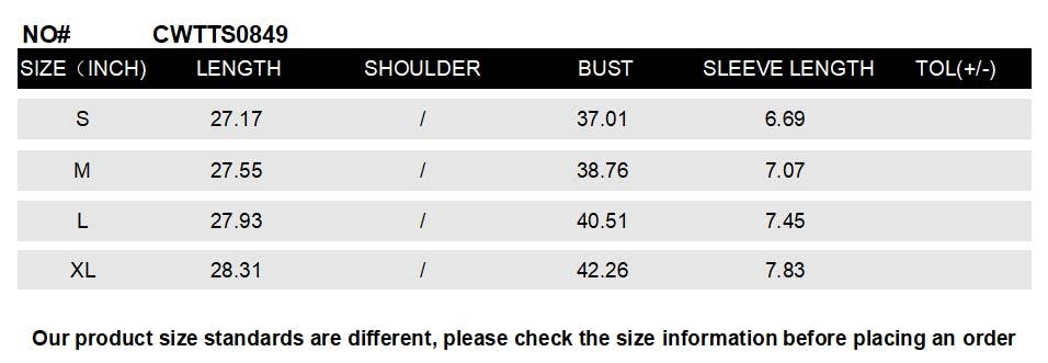 CWTTS0849_Round Neck Short Sleeve Top