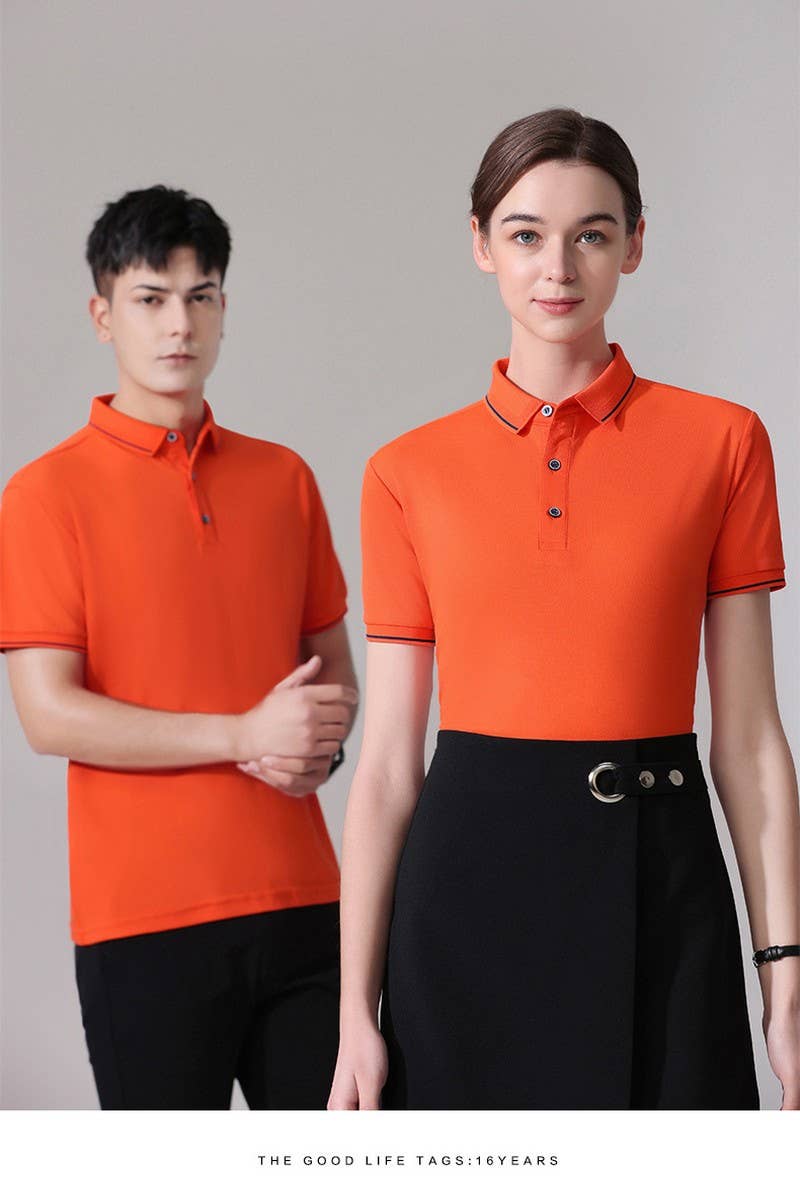 CWTBLS02427_COLLAR WITH CONTRAST TRIM BUSINESS POLO SHIRT