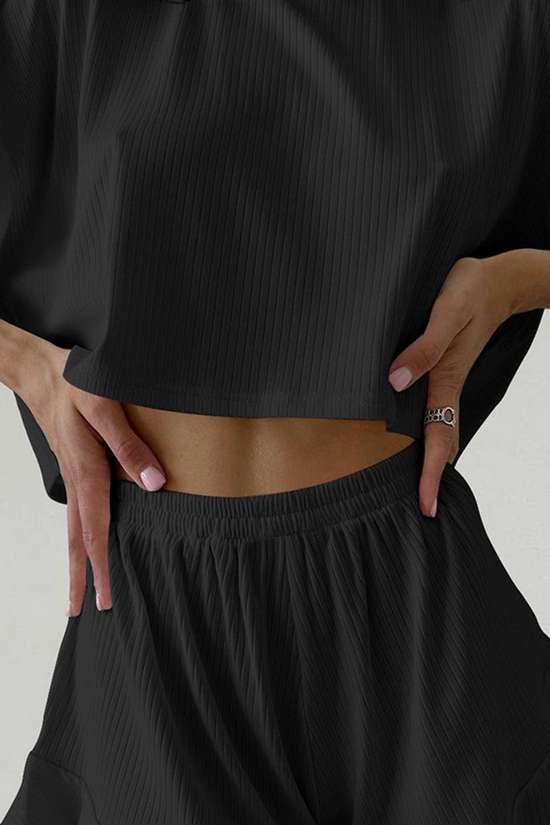 CWSPJ0228_COMFORTABLE AND SOFT RUFFLED TWO-PIECE PAJAMAS