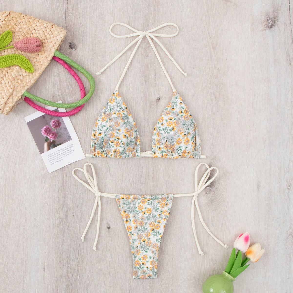 SEXY STRING BIKINI TWO-PIECE SWIMSUIT WOMEN
