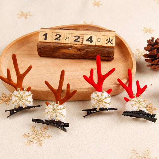 SIMULATION RAW EDGE FLOCKING DECORATIVE HAIRPIN_CWAHA3421