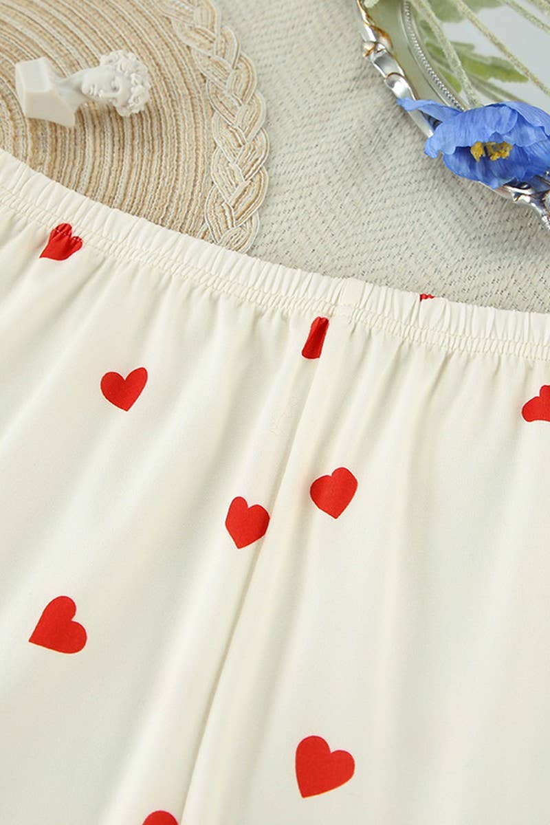 CWSPJ0045_PRINTED SHORT SLEEVE SHORTS PAJAMAS SET