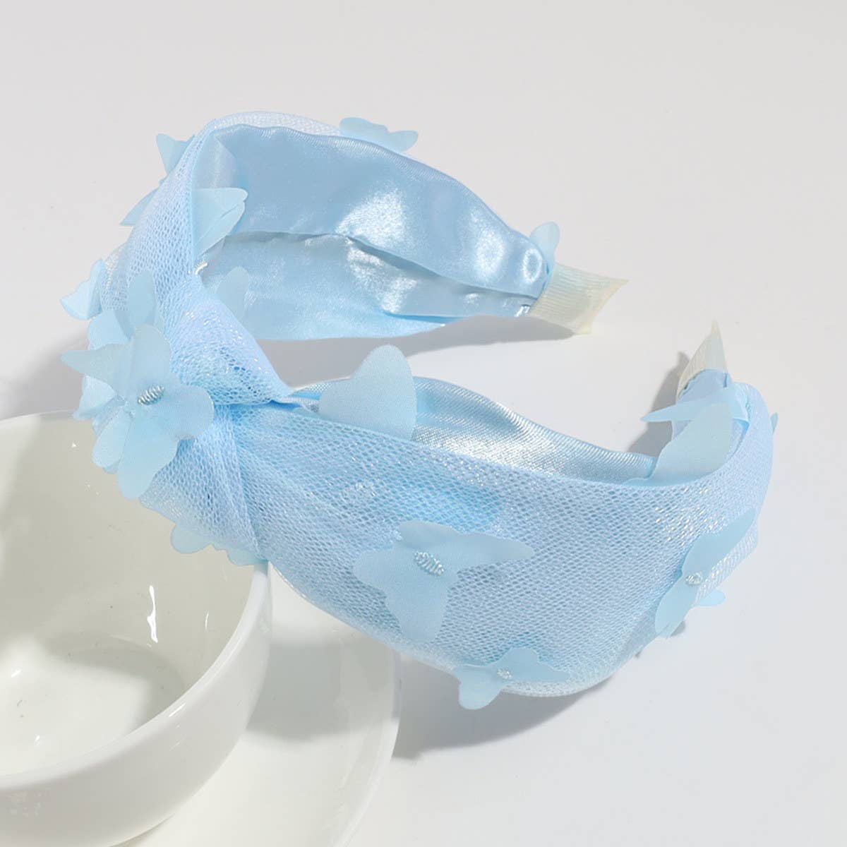 FRESH BUTTERFLY WIDE-RIM KNOTTED HEADBAND