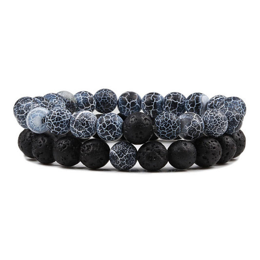CWAJE4225_NATURAL AGATE ELASTIC AROMATHERAPY BRACELET