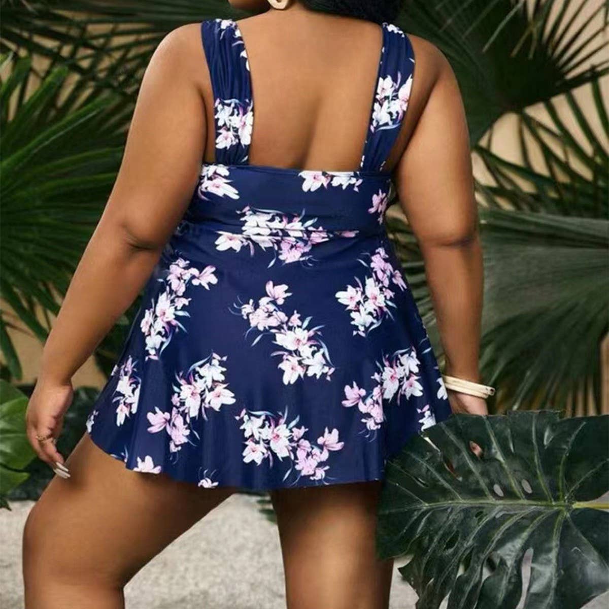 OVERSIZED PRINTED TWO-PIECE SKIRT BIKINI SET_CWMW0604