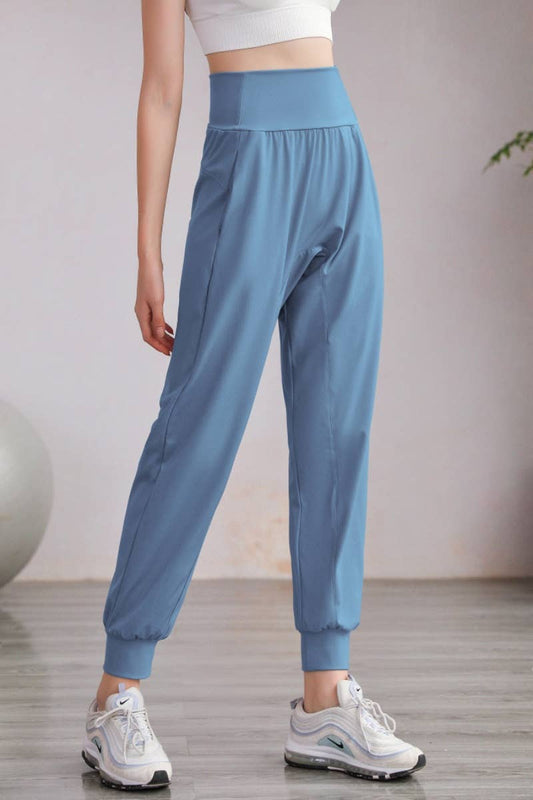 CWBMP0192_LOOSE HIGH-WAISTED YOGA EXERCISE HARUN LEG PANTS