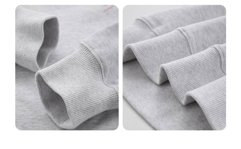 Casual sweatshirt shorts printed sportswear set