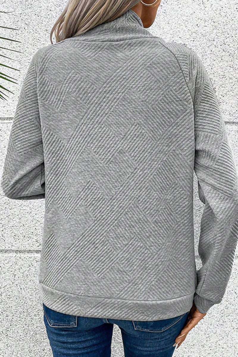 CWOSWL6675_ASYMMETRIC BUTTON-DOWN LONG-SLEEVED SWEATER