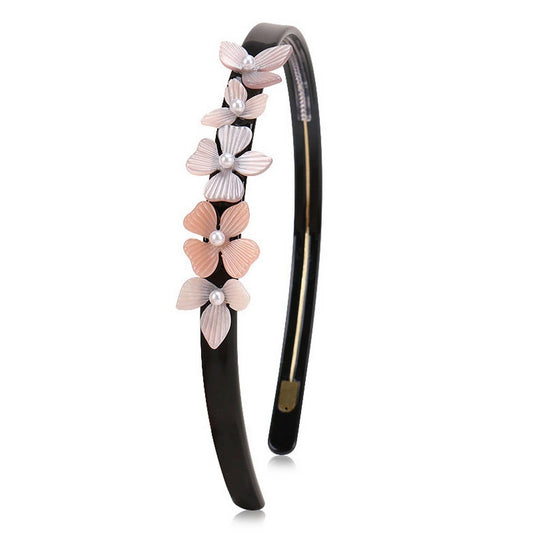ACETATE HEADBAND SMALL FLORAL ALL-MATCH HAIRPIN_CWAHA4364