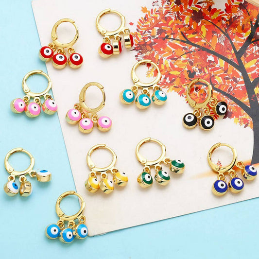 RETRO COLORFUL OIL DROP DEVIL'S EYE EARRINGS_CWAJE1021