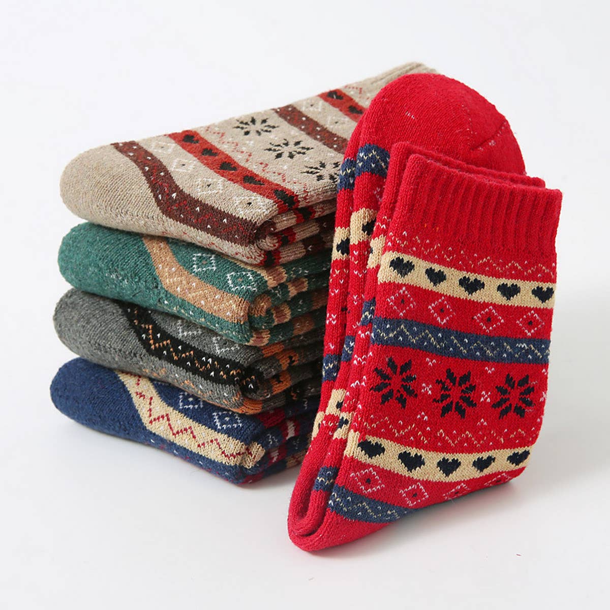 5 PAIRS OF CASUAL COLD-WEATHER SOCKS PER PACK_CWMS0694