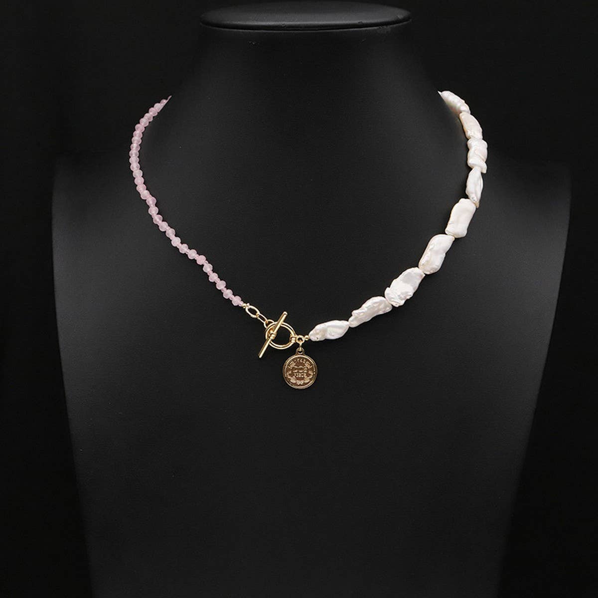 NICHE ALL-MATCH NATURAL FRESHWATER PEARL NECKLACE_CWAJE3847