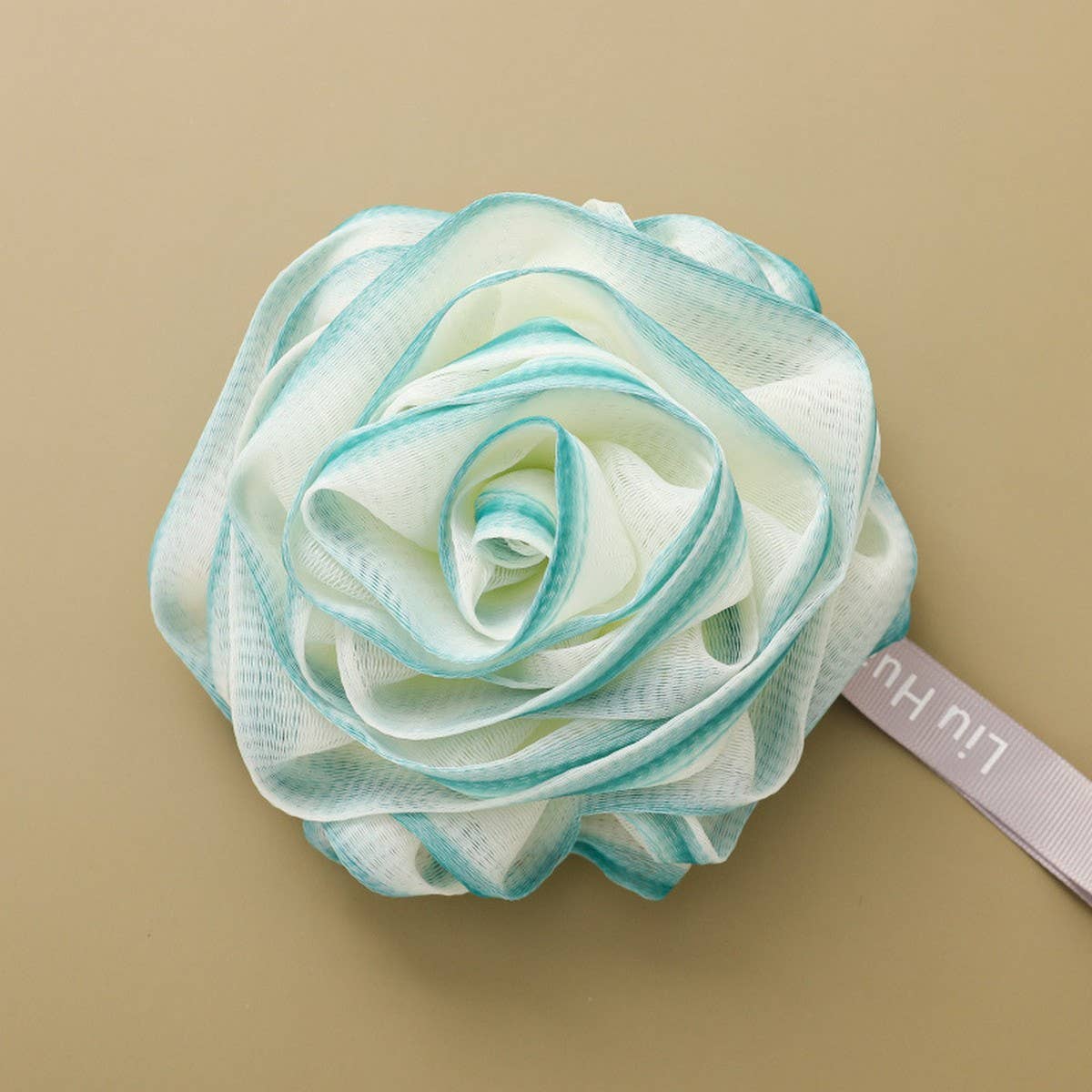 ROSE BATH FLOWER BUBBLE BATH BALL BATH POUF