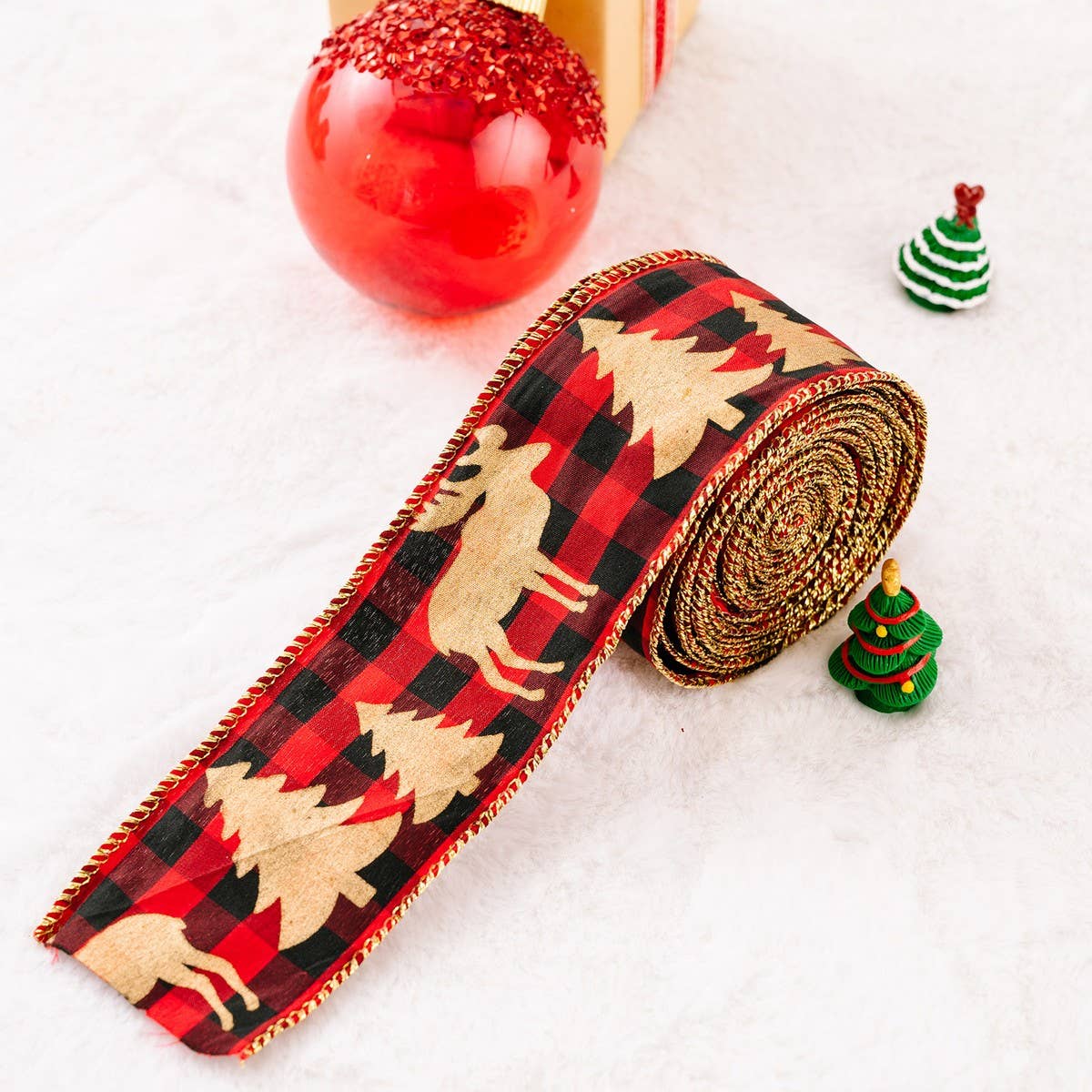 CWMM10228_CARTOON CHRISTMAS BURLAP RIBBON CREATIVE TREE DECO