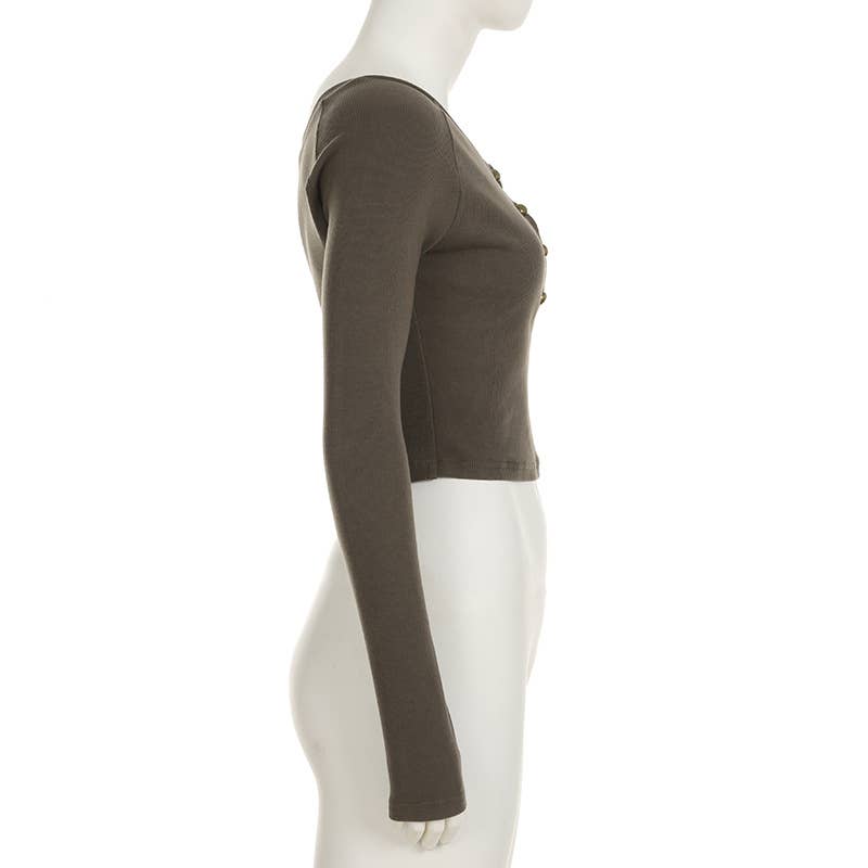 DIGITAL DIAGONAL SHOULDER LONG SLEEVE KNITWEAR