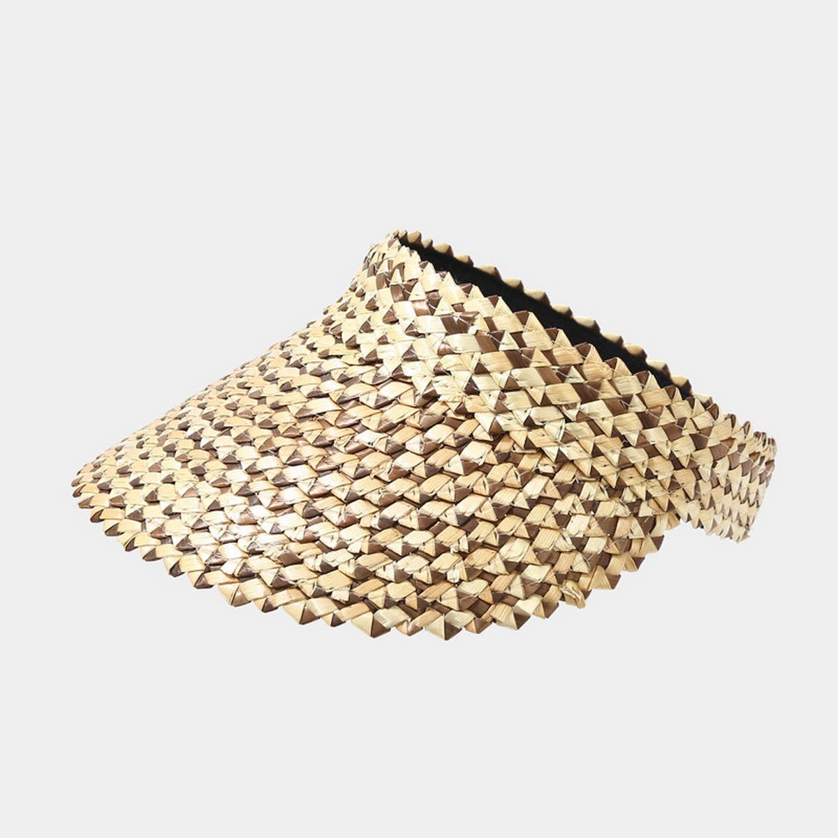 Straw Sun Visor,Summer Ponytail UV Protection Hat_CWAH3282