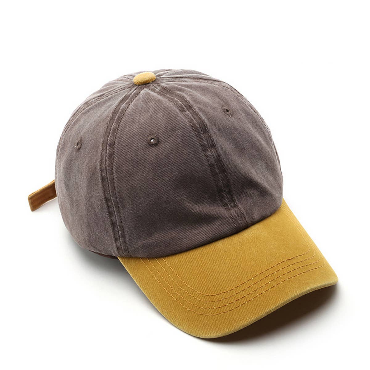 CWAH3233_TRENDY SPLICING LIGHT PLATE BASEBALL CAP