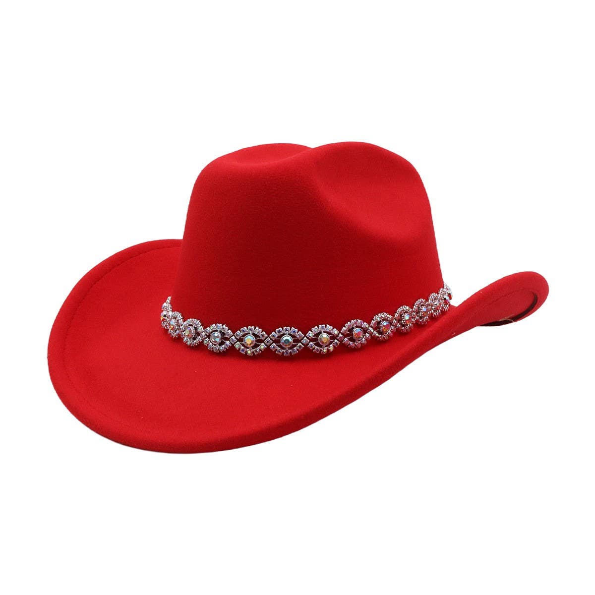 New Wool Fedora Hat Western Ethnic Jazz Style_CWAH04469