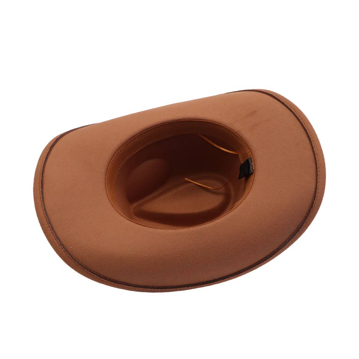 Western Ethnic  Felt Cowboy Fedora Hat_CWAH04433