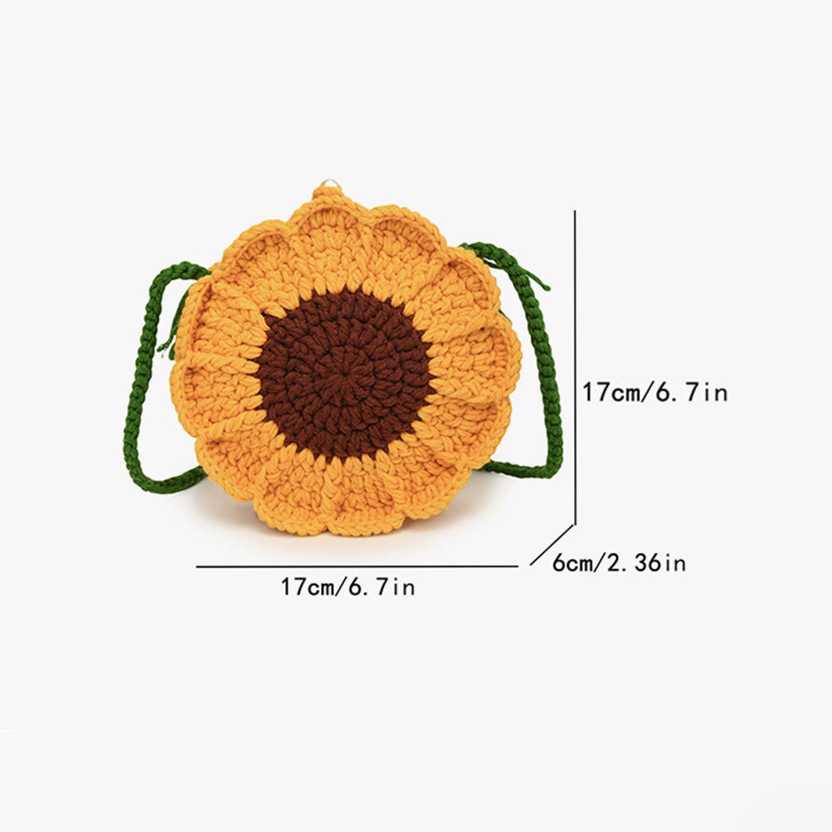 SMALL FRESH CONTRAST COLOR CROCHET SHOULDER BAG_CWAB2411