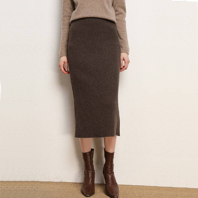 CHUNKY FLEECE SKIRT WITH HIP WRAP