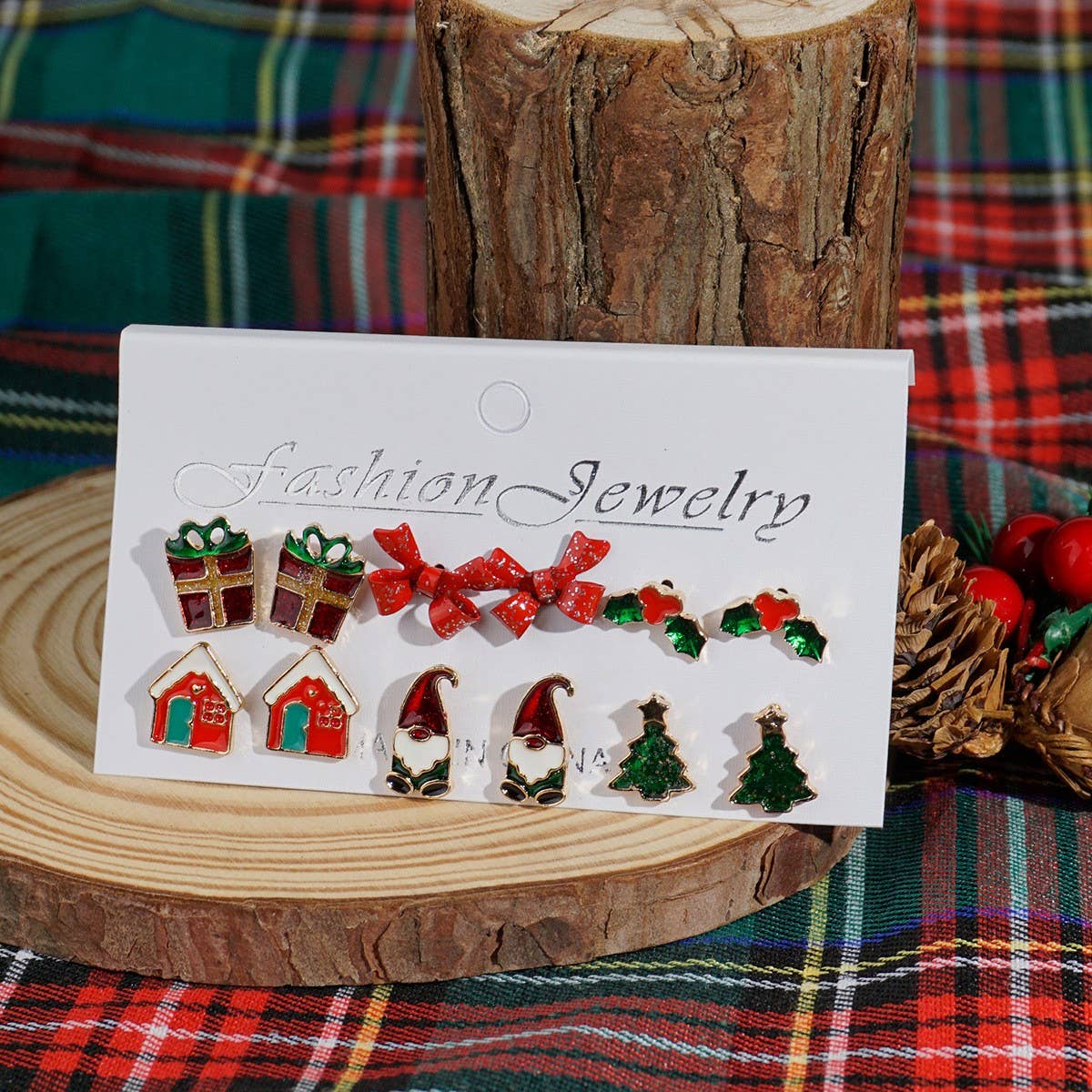 FASHION CHRISTMAS GIFT CARTOON CHRISTMAS EARRINGS_CWMM2620