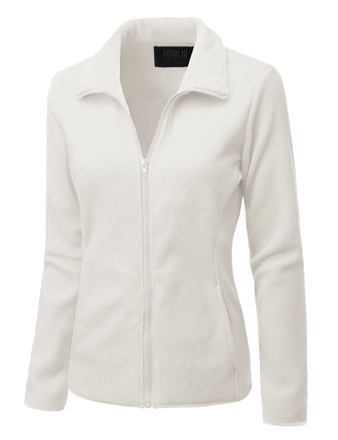 CWOJA693_Long Sleeve Full-Zip Thermal Basic Fleece Jacket