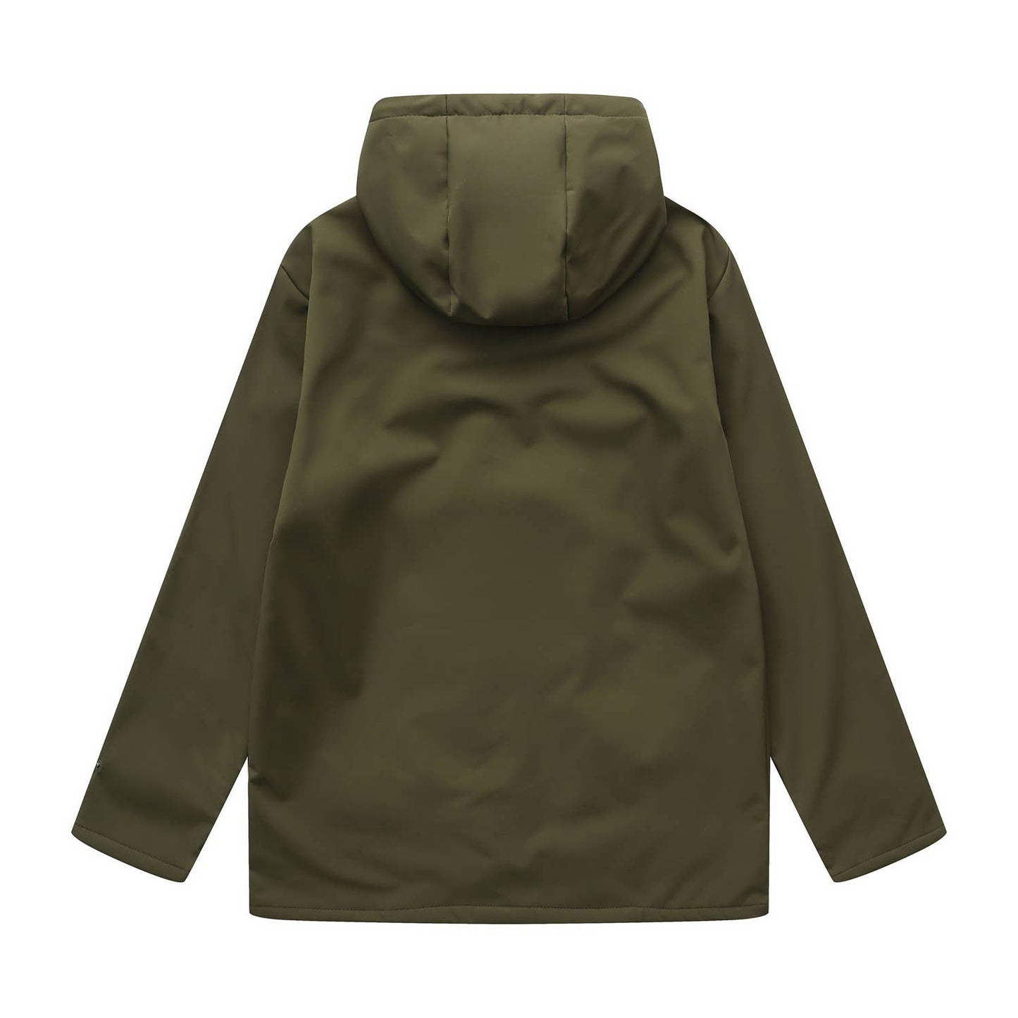 Composite fleece waterproof hooded windbreaker