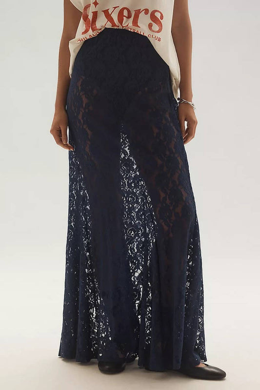 CWBLS0630_SHEER LACE JACQUARD HOLLOW-OUT MAXI SKIRT