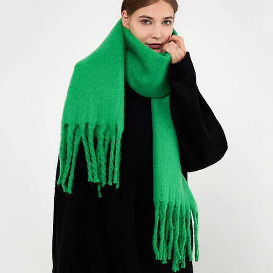 Soft Mohair Feel Scarf - Cozy Winter Wrap_CWASC0323