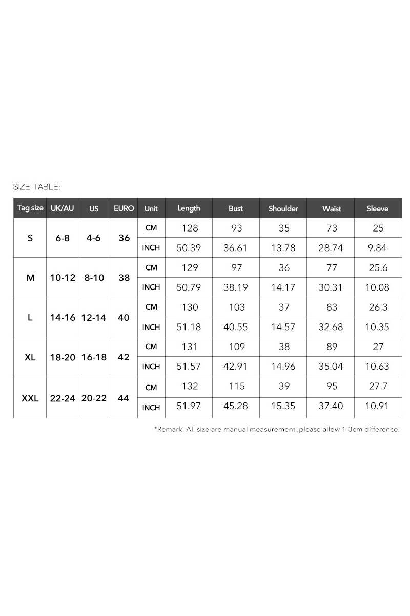 CWDMD6446_TEMPERAMENT HIGH WAIST SOLID COLOR WAIST DRESS