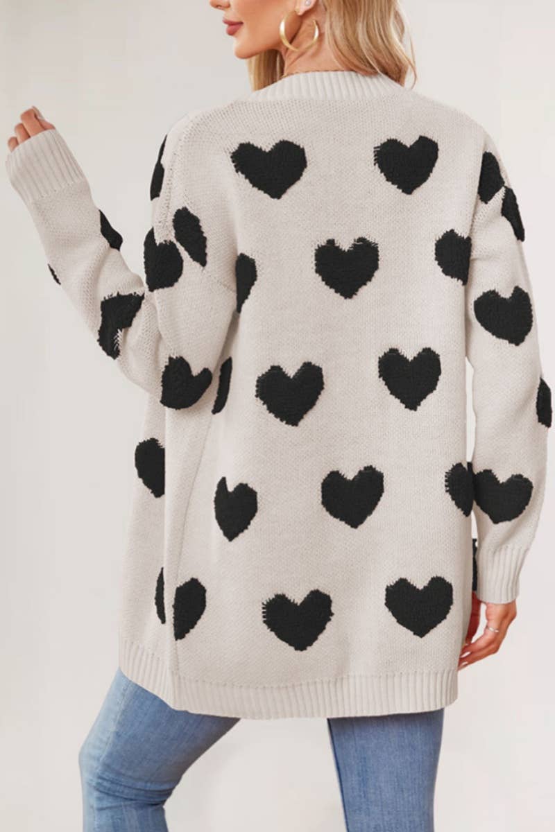 CWOCAL1826_LONG LOVE BUTTON LONG SLEEVE SWEATER CARDIGAN