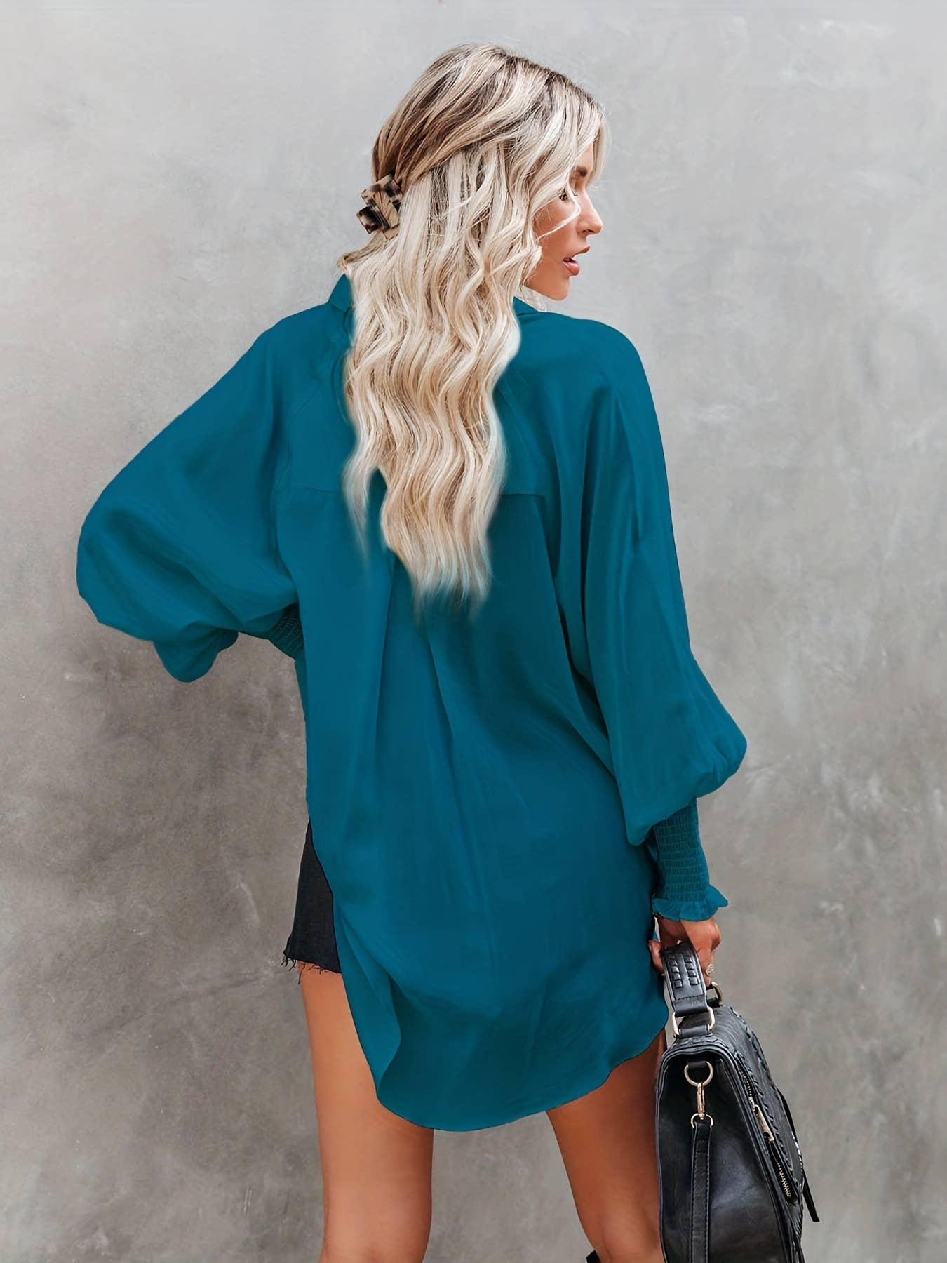 Beach vacation sun-protective striped shirt