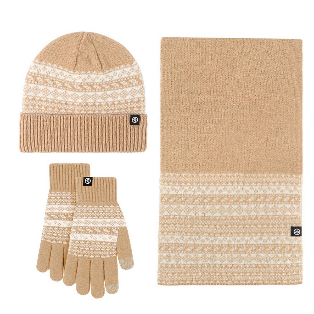 WINTER WARM KNITTED WINDPROOF THREE-PIECE SUIT
