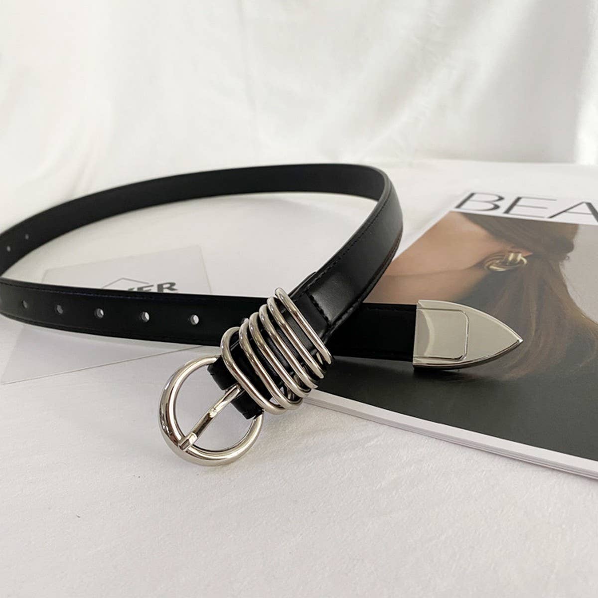 NICHE DESIGN HIGH-END PIN BUCKLE BELT_CWABE0648