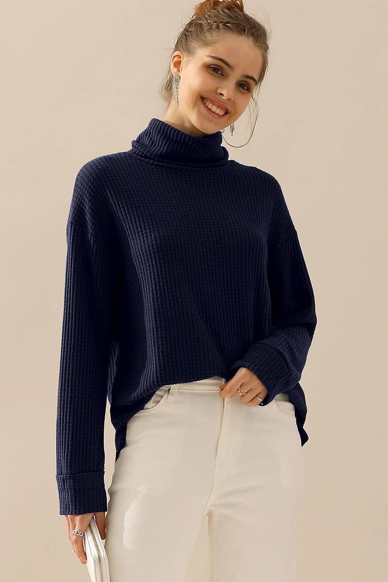 CWTTL1505_TURTLE HIGH NECK SWEATER KNIT TOP