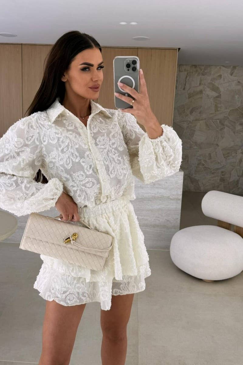 CWSTB1792_LACE CUTOUT CASUAL LONG SLEEVE SET