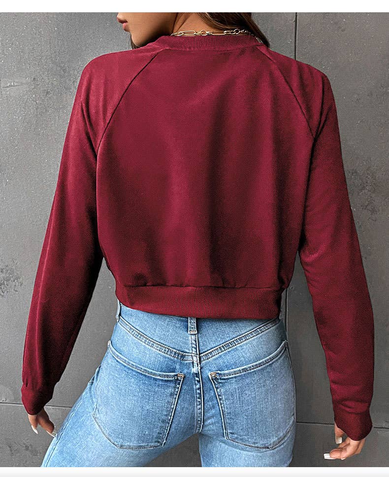 Casual sports shoulder sleeve hoodie