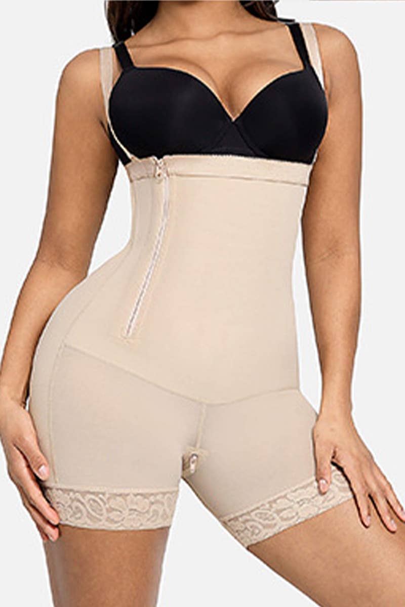 CWSBSSL0100_DETACHABLE STRAP ONE-PIECE PLUS SIZE BODY SUIT