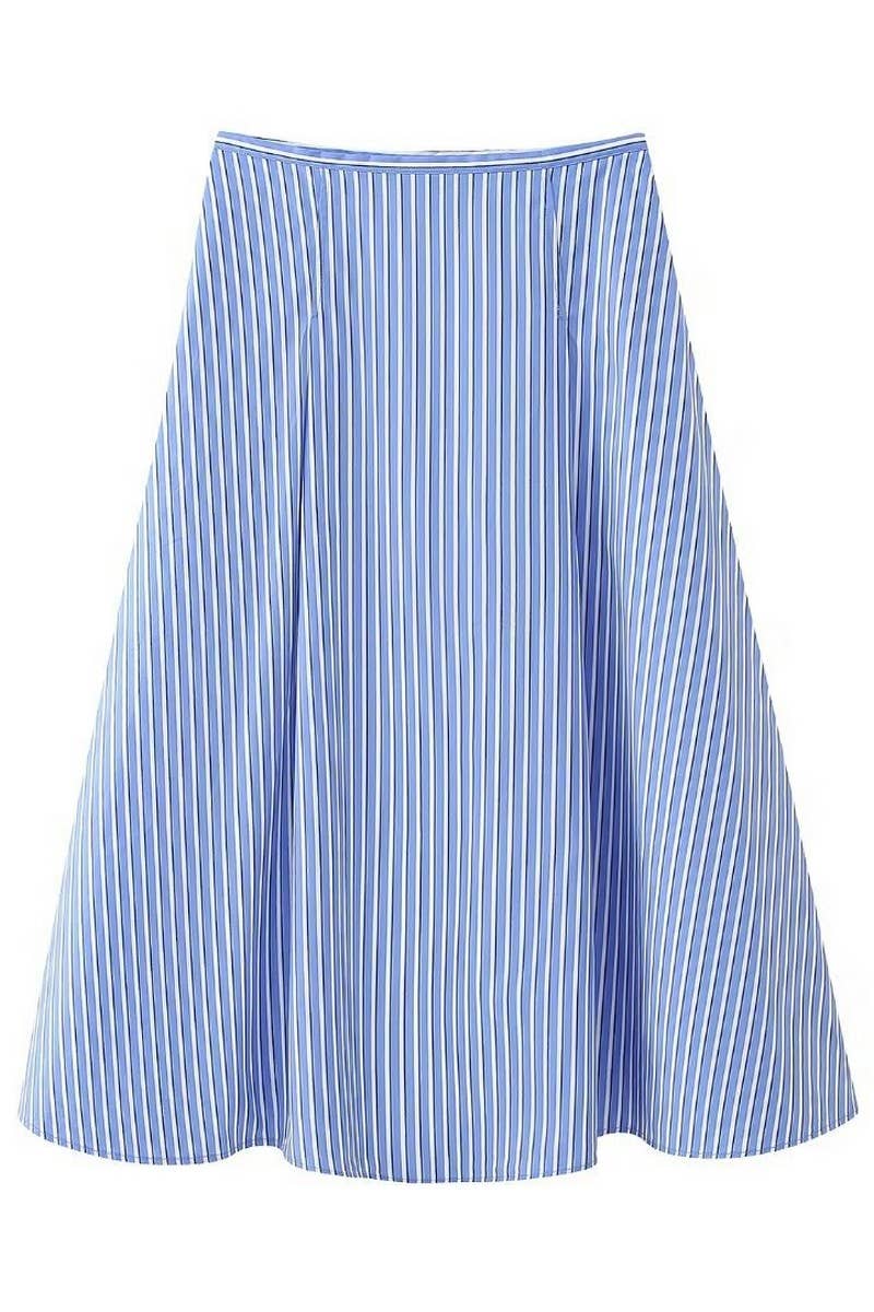 CWBMS0165_HIGH WAIST A-LINE POPLIN SKIRT