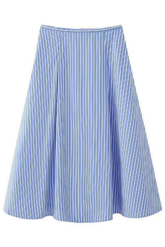 CWBMS0165_HIGH WAIST A-LINE POPLIN SKIRT