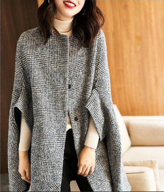 CARDIGAN CREW NECK WITH THREE-QUARTER SLEEVES