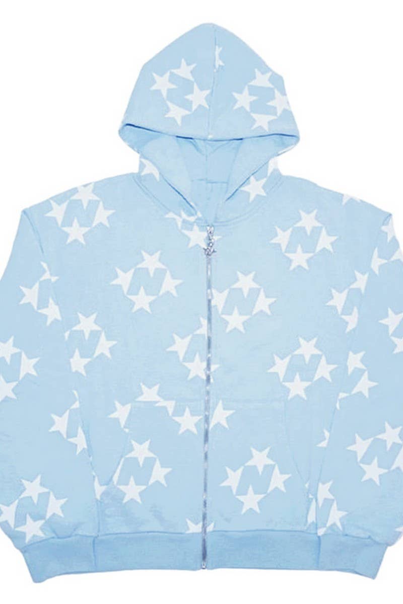 CWOCO1276_CASUAL FASHION CARDIGAN HOODED COUPLE SWEATSHIRT