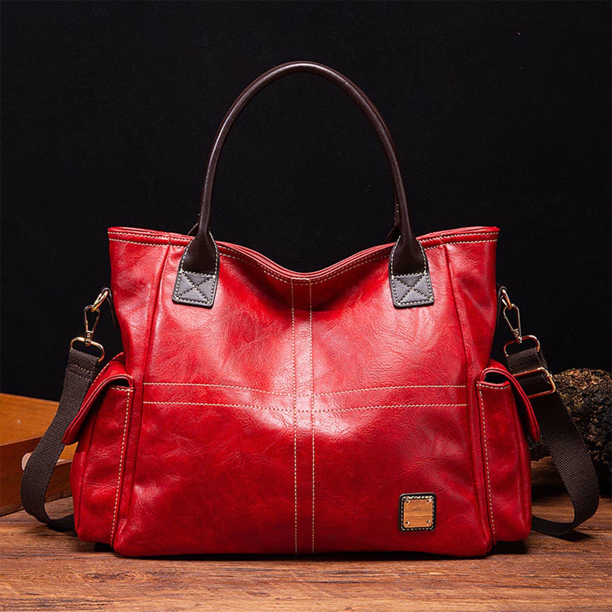 RETRO LARGE CAPACITY HANDBAG DIAGONAL BAG_CWAB0951