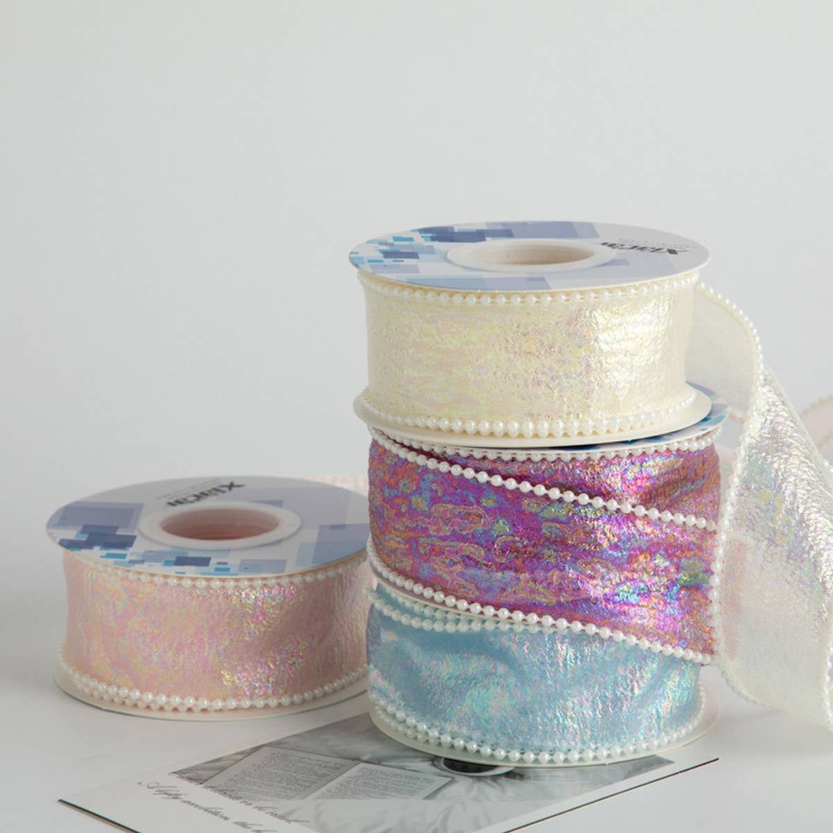 COLORFUL FISHTAIL FLOWER GIFT DIY RIBBON