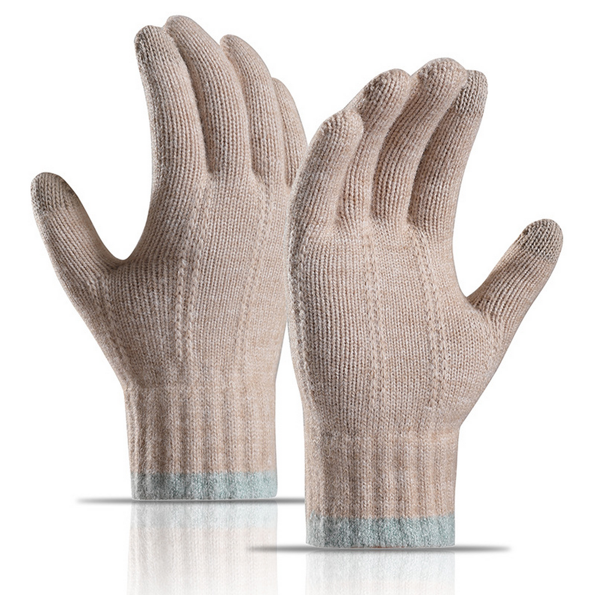 Women?™s Winter Knit Gloves Touchscreen Full Finger_CWAG0523