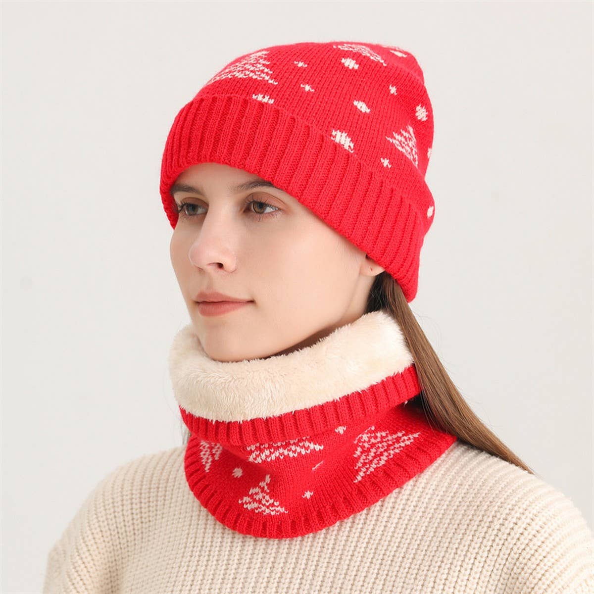 THICKENED VELVET TWO-PIECE NECK GAITER