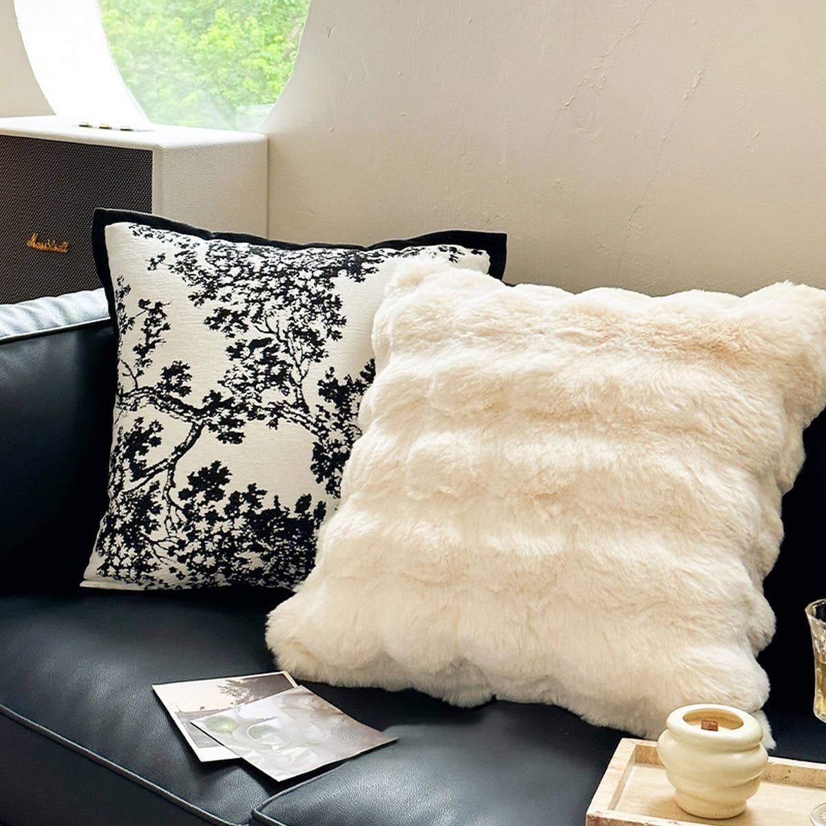 Plush Throw Pillow Cover for Sofa & Lumbar Support_CWMM7701