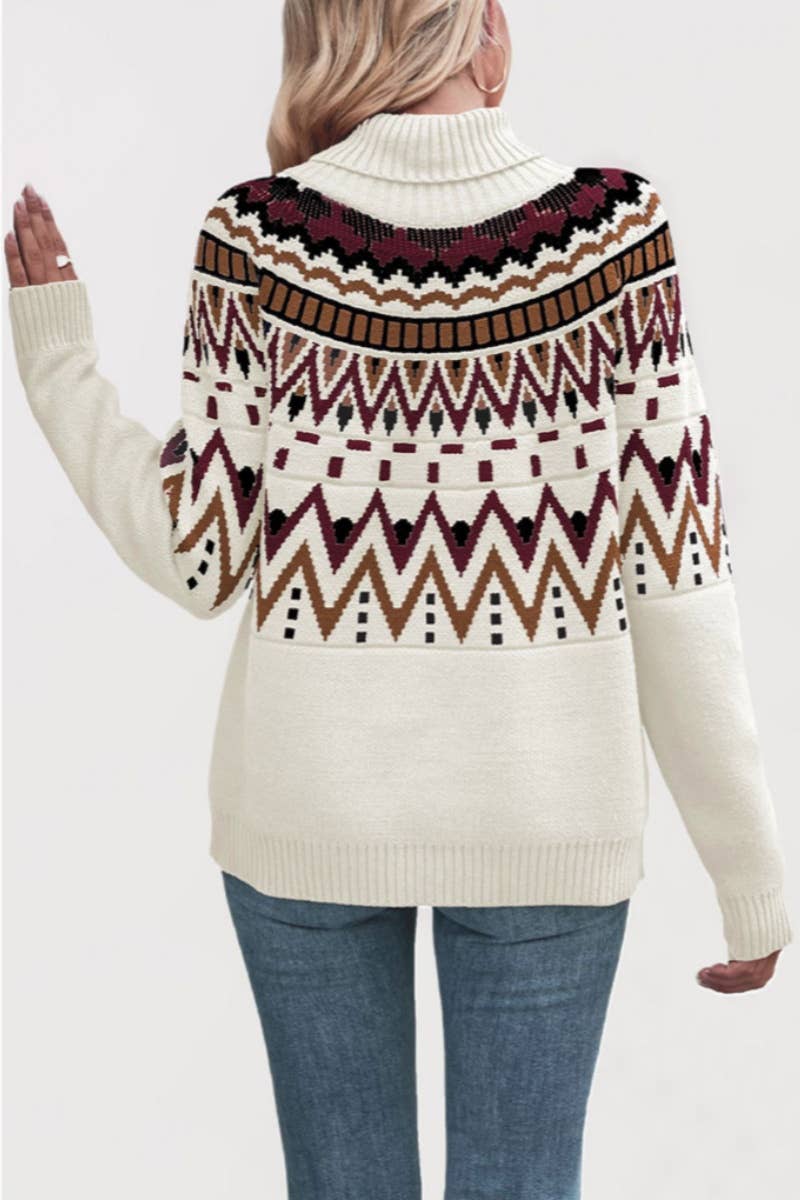 CWOSWL5821_WINTER TURTLENECK SWEATER WITH LONG SLEEVES